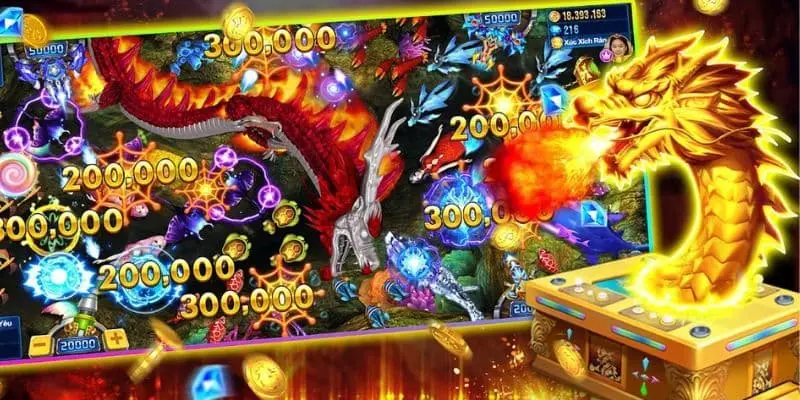 Kho vũ khí tối tân trong game Bắn Cá Thần Rồng gồm súng laser, pháo điện, bom hẹn giờ